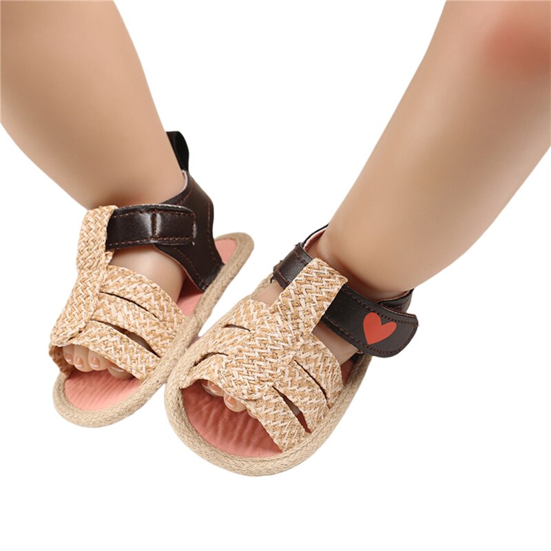 Zomer Ademend Baby Meisjes Sandalen Peuters Leisure Stijl Zachte Tong Breien Prinses Schoenen Antislip Prewalker