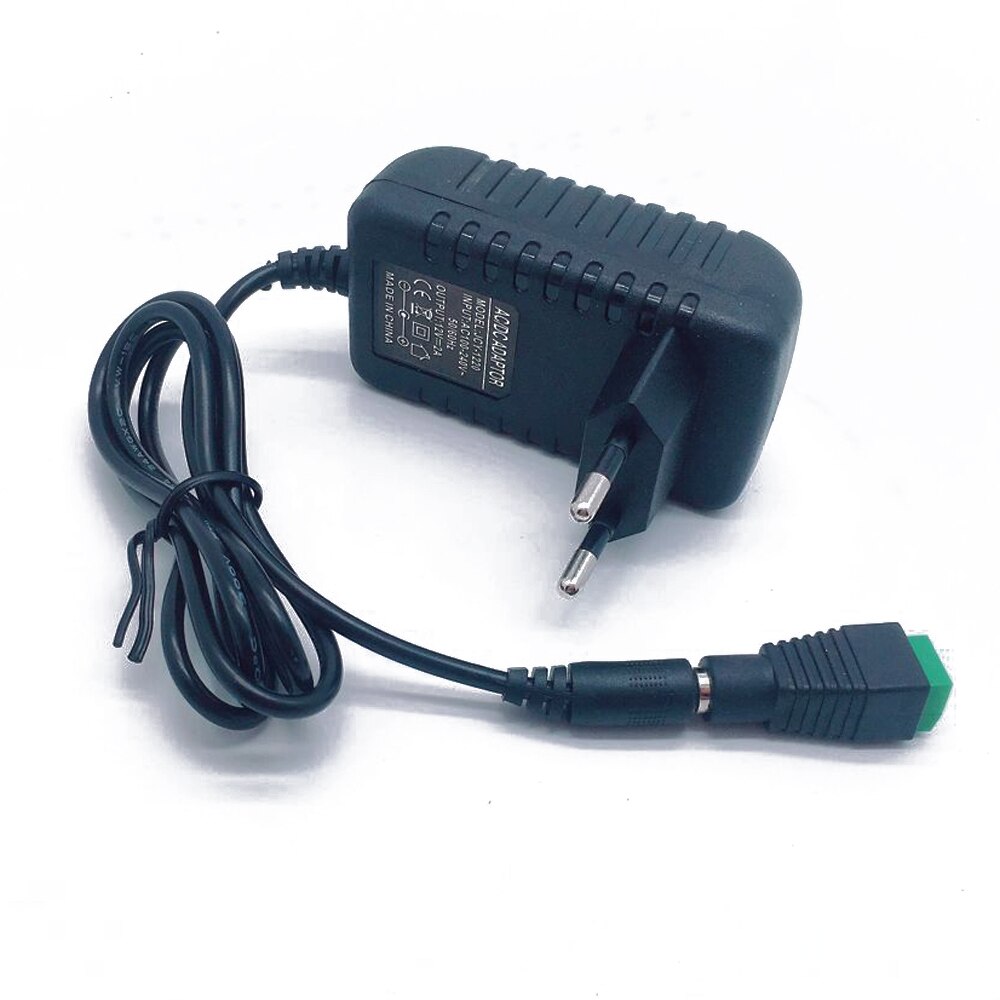DC12V Adapter AC100-240V Lighting Transformers OUT PUT DC12V 2A Power Supply for LED Strip +Connector