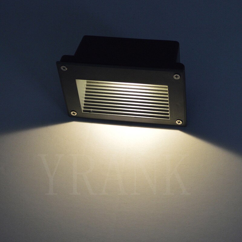 AC85V-265V 3W Wall Lamp Corner Light Recessed Step Led Stair Light IP65 Waterproof Outdoor Porch Pathway Underground lights