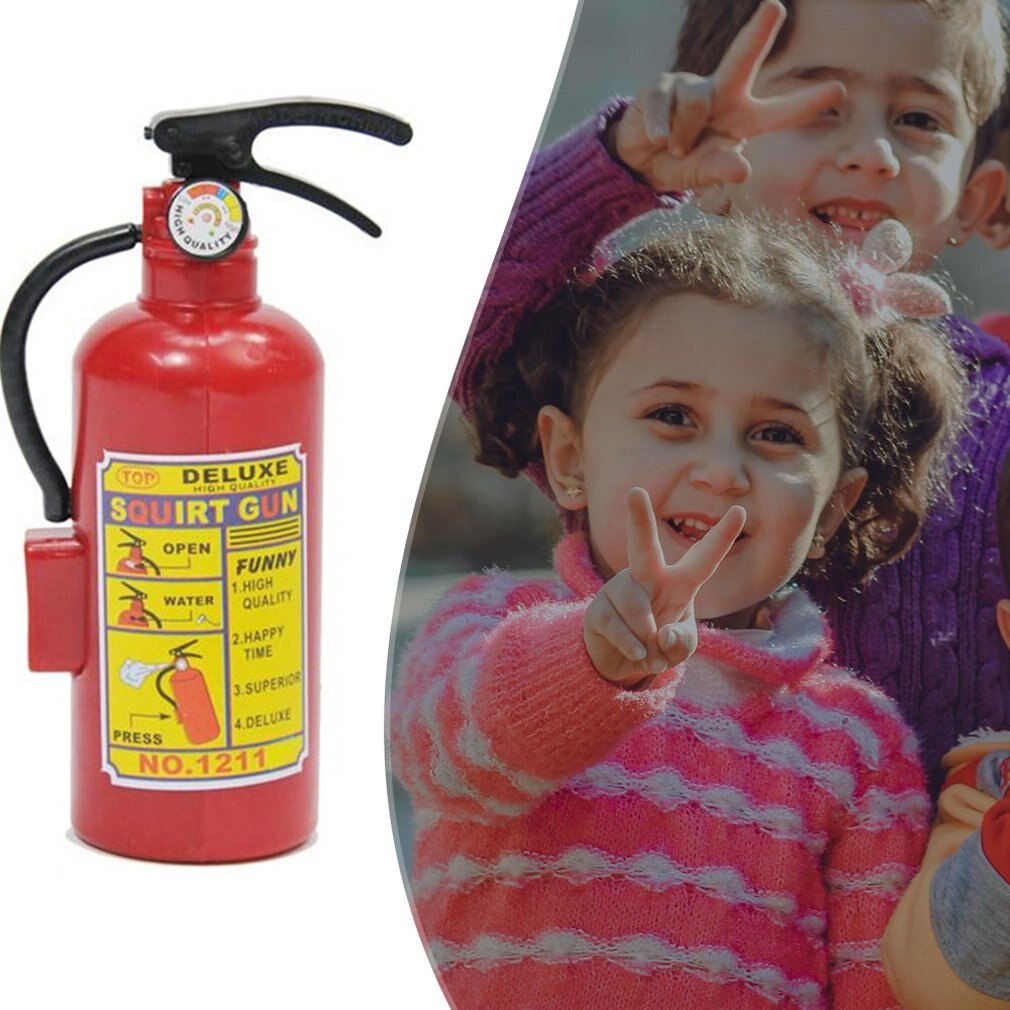 Fire Extinguisher Toy Plastic DIY Water Gun Mini Spray Kids Exercise Toys