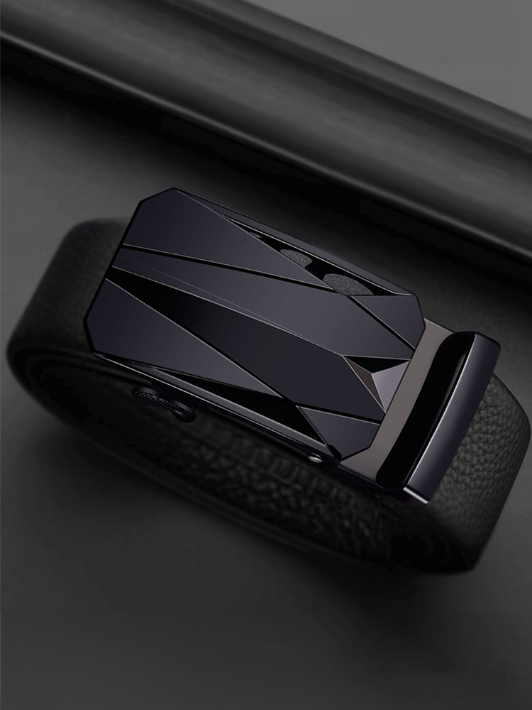 Beroemde Heren Riem, Hoogwaardige Luxe Lederen Riem, Heren Riem, Legering Automatische Gesp