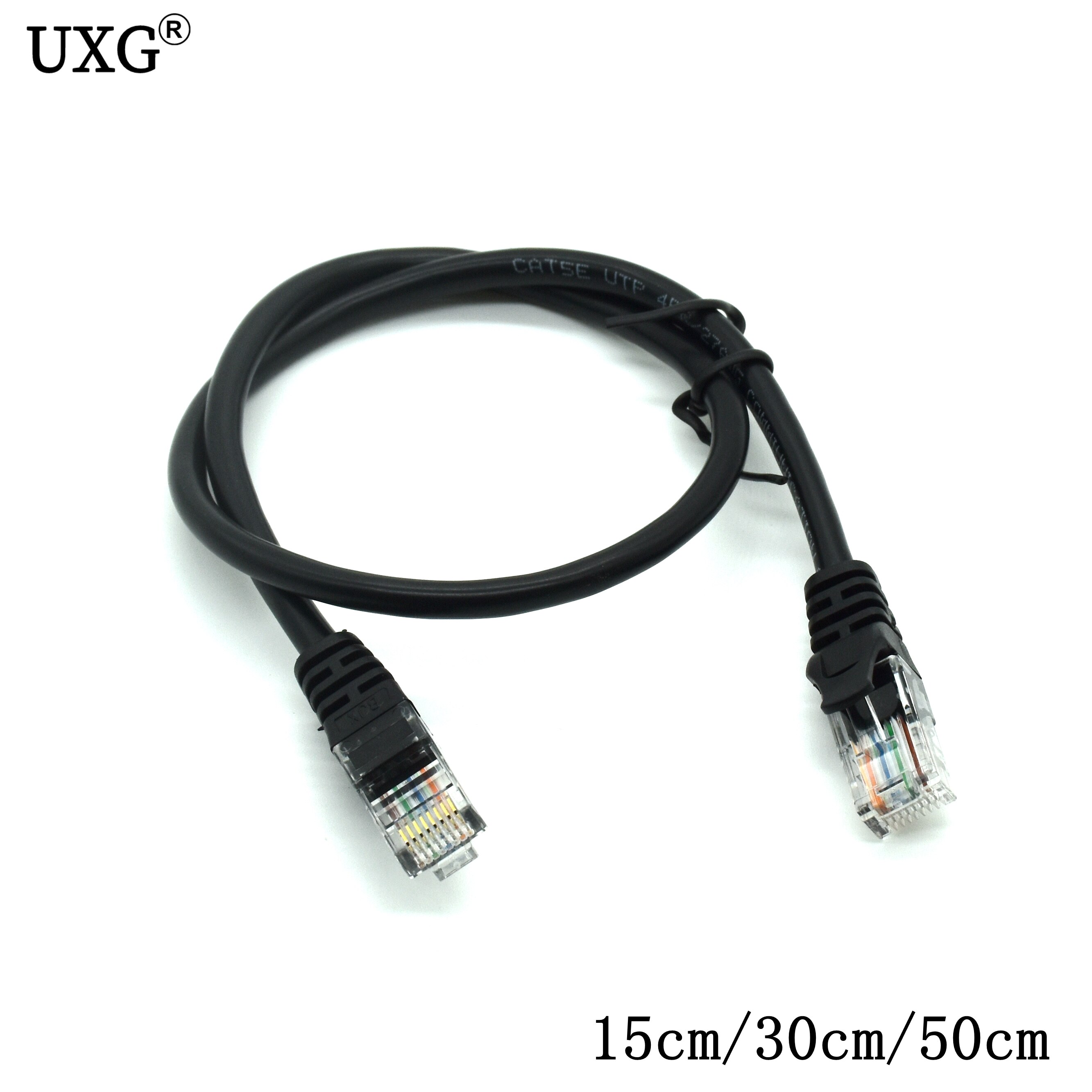 10cm kat 5 kat 5e kat 6e utp ethernet netværkskabel han til han  rj45 patch lan kort kabel 0.1m