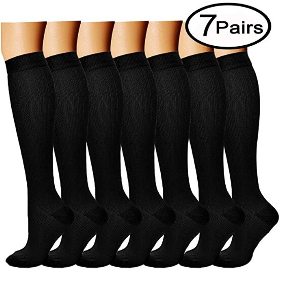 Compression Stockings Golf Football Socks Outdoor Sport Football Socks Soccer Compression Sock: F / S M