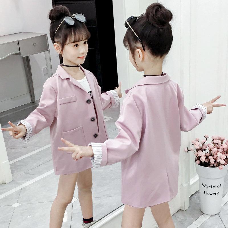 Teenage Girls Formal Wedding Party Autumn Girls Solid Color Skirt Suit Blazer School Two-Piece Suit Sets Children's Clothes