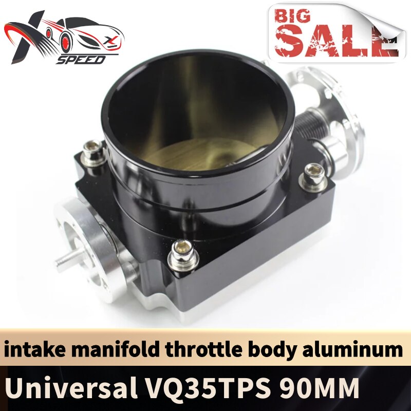 Universal 90mm Throttle Body VQ35 Aluminum High Performance Intake Manifold XX-TBVQ90MM