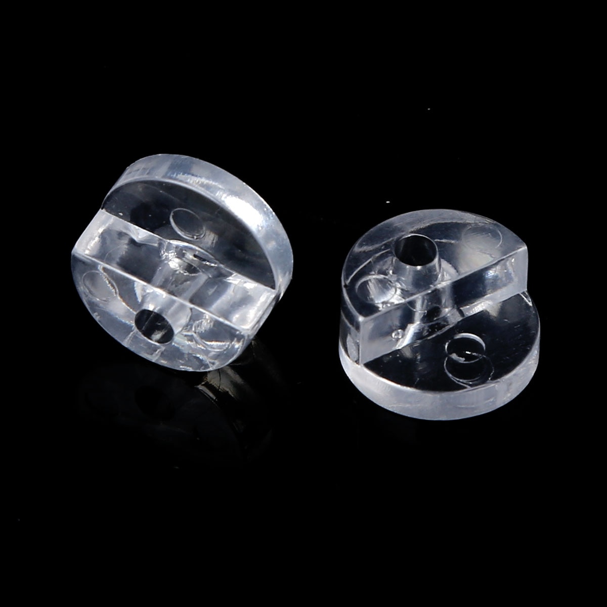 100Pcs Transparent Plastic Glass Panel Retainer Mirror Fix Clips Accessories for Cabinet Door Window Dressing Hardware