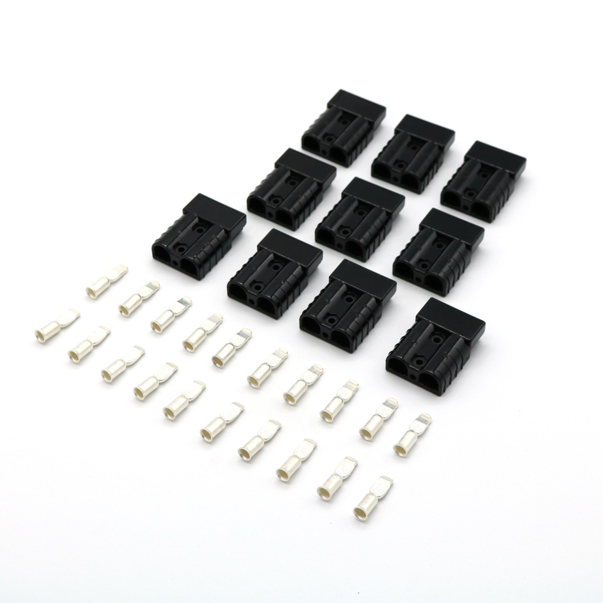 Conector de batería de 50 amperios para coche caravana, cargador de batería para nevera, rojo/gris/Negro, 10 unidades: Gris oscuro