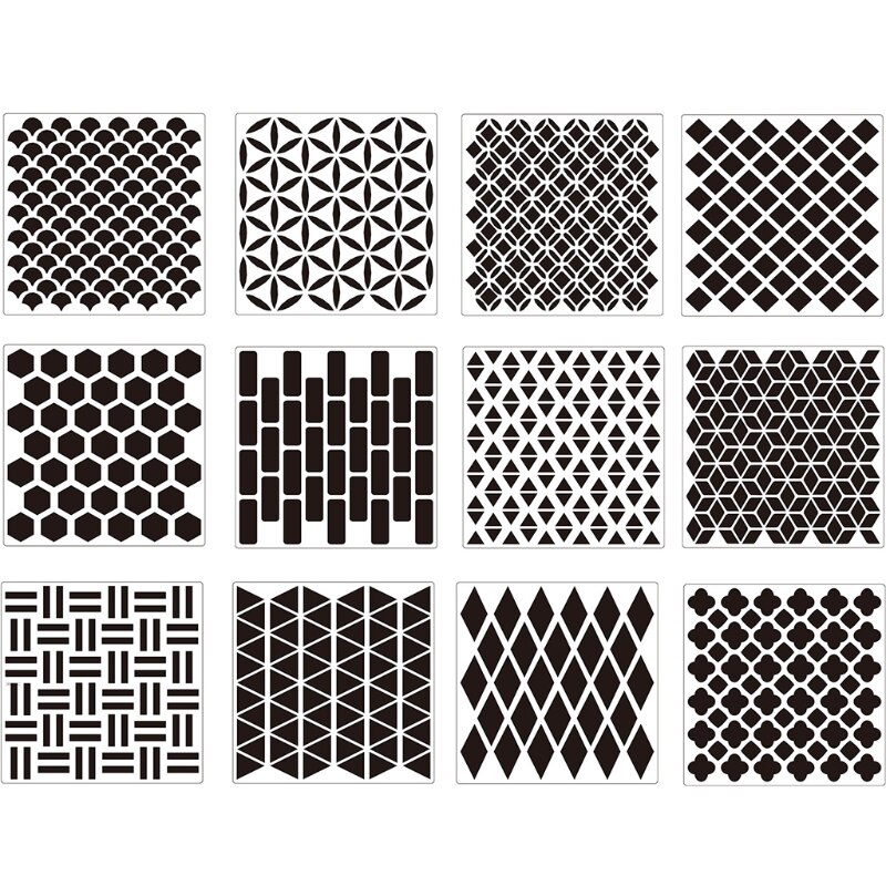 BLUGUL Schilderij Stencils 6pcs Mandala BLUGUL Schilderij Stencils 6pcs Mandala