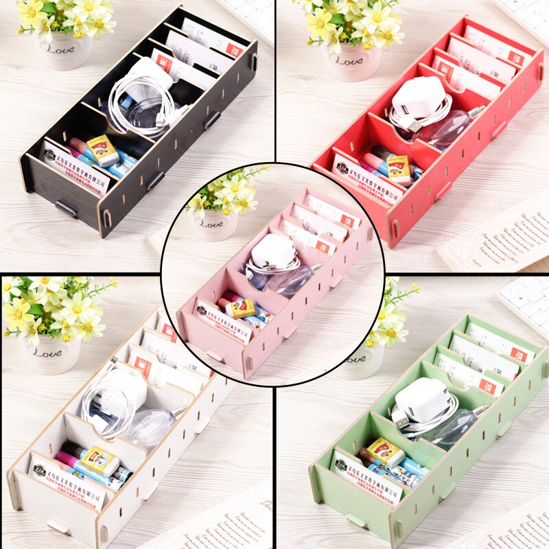 Pen Holder Box Case desk organizer Home Desk Stationery Decor Office School Desk Accessories Supplies Card case