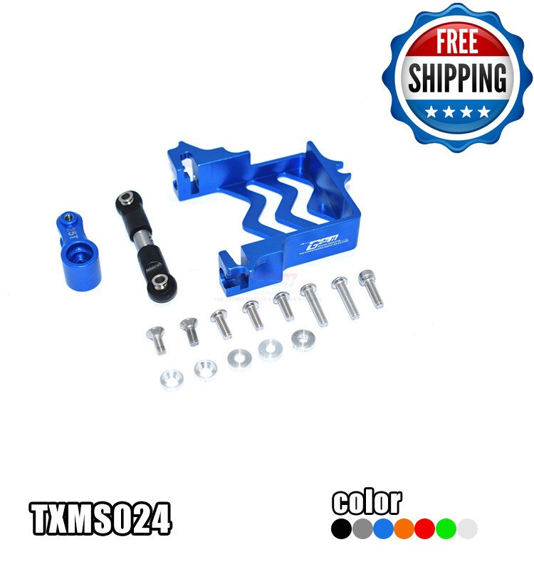 alluminio lega servo base + inossidabile acciaio timone asta + 25T servo braccio per TRAXXAS 1/10 MAXX mostro camion-89076-4