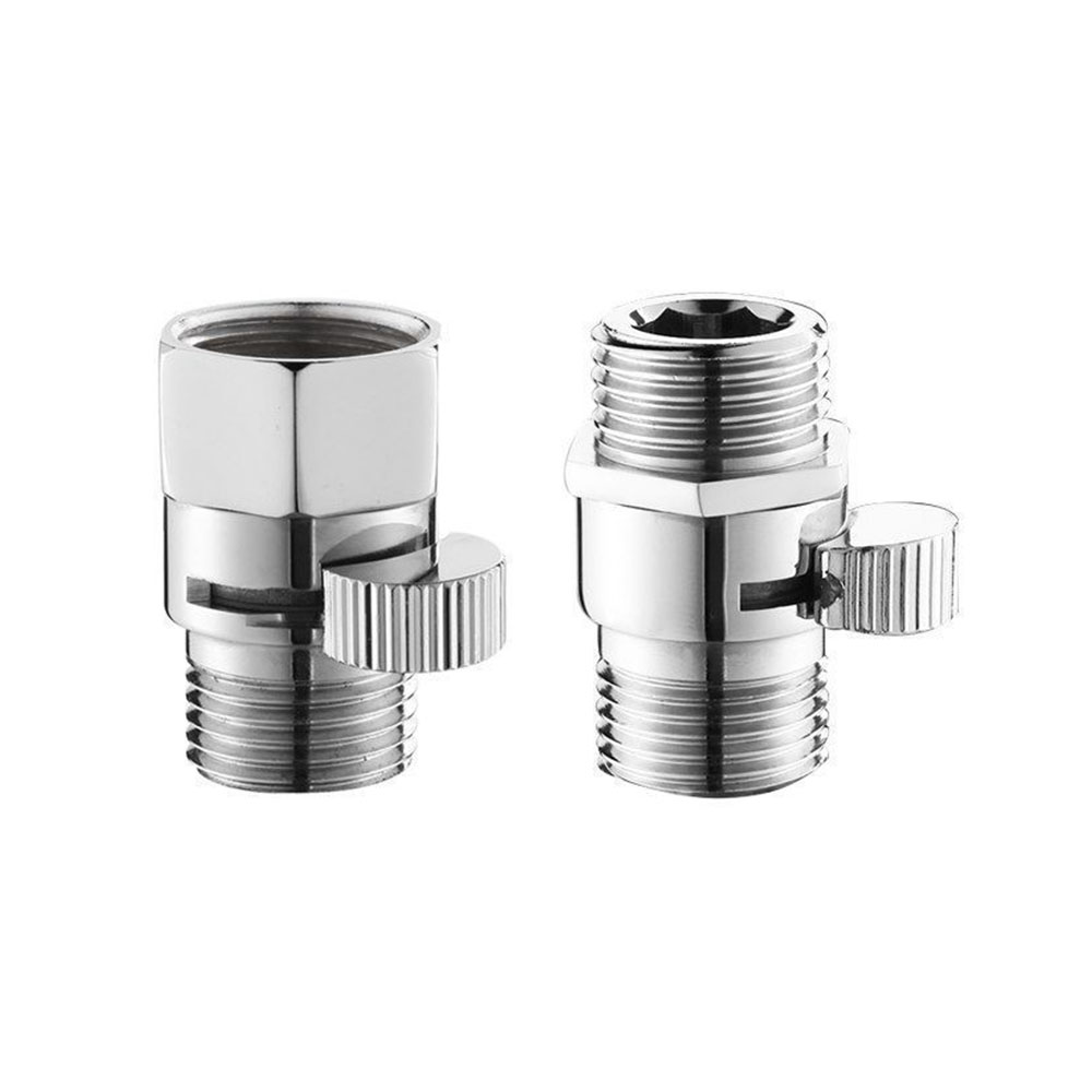 Brass Water Flow Quick Control Valve Shut Off Valve For Shower Head Adjustable Water Pressure Regulator Bath Water Tap Accessory