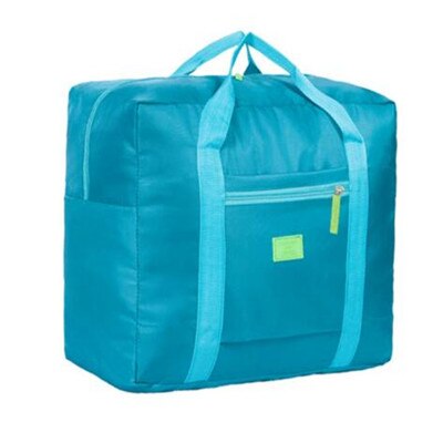 Portátil multi-função sacos de viagem dobrável náilon impermeável saco grande capacidade bagagem de mão roupas viagem de negócios bolsa duffle: Dark green