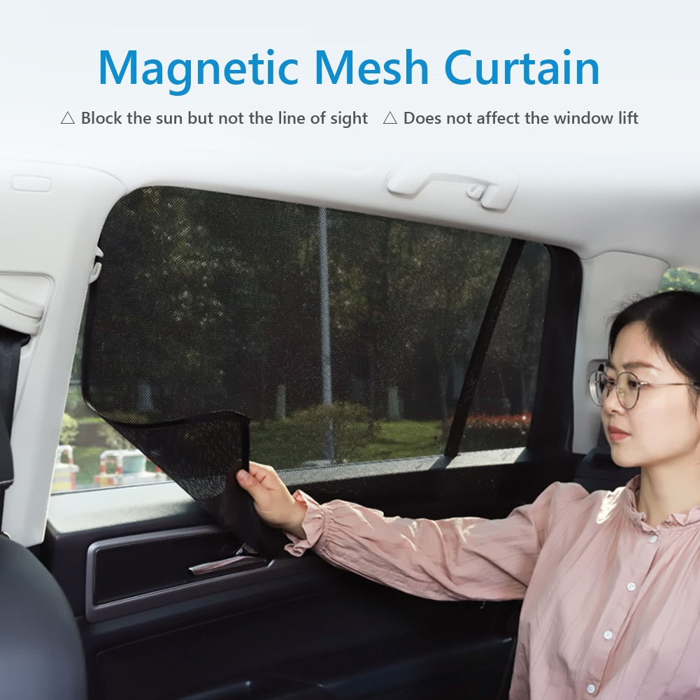 Magnetische Mesh Car Window Zonnescherm Cover Zomer Uv Bescherming Auto Side Gordijn Zonnescherm Cover