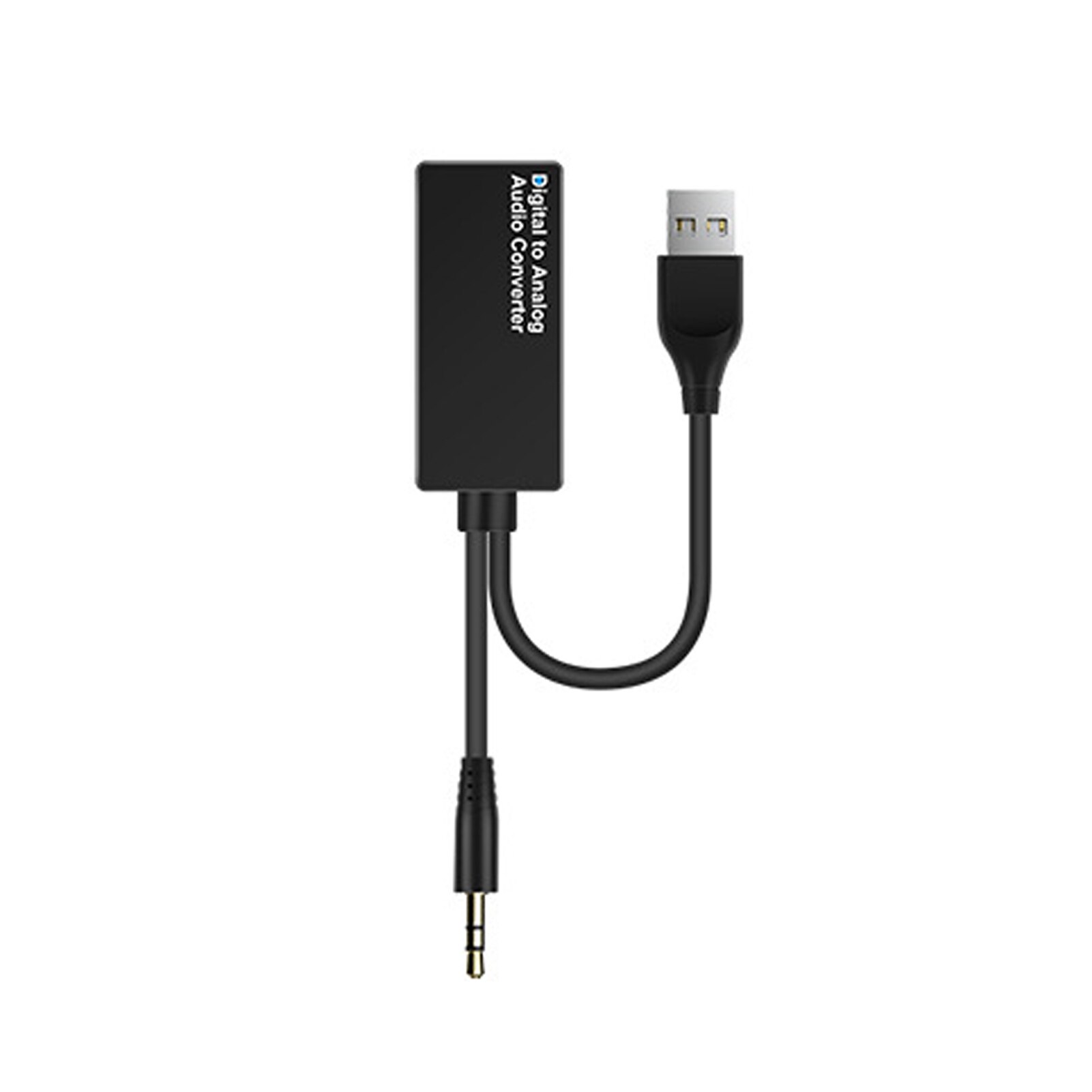 Easy Install Audio Adapter Clear Voice 3.5mm Jack Analog TV Practical Durable Digital Converter Coaxial Optical: B