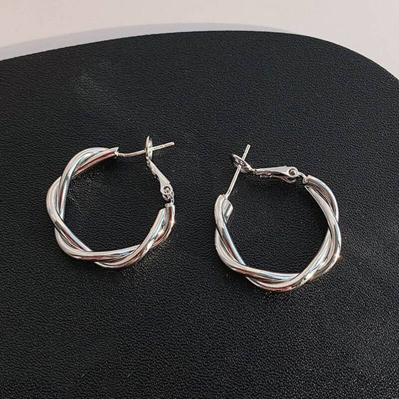 minimalistischen Kette Ohrringe für Frauen Trendy Geometrische Hoop Erklärung Ohrringe Partei Schmuck: style 02