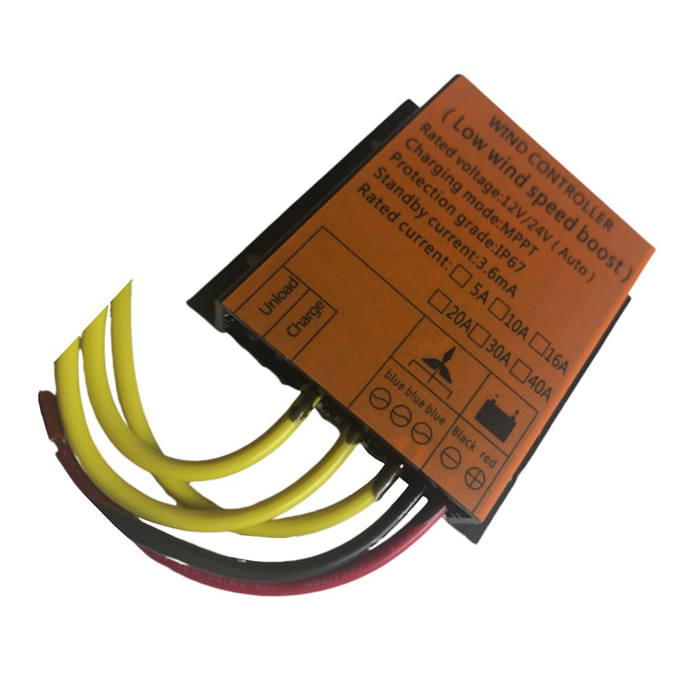 400W Wind Turbine Controller 12V24V Waterproof Mppt Rectifier Brake Charging Rectifier Bridge Sliver