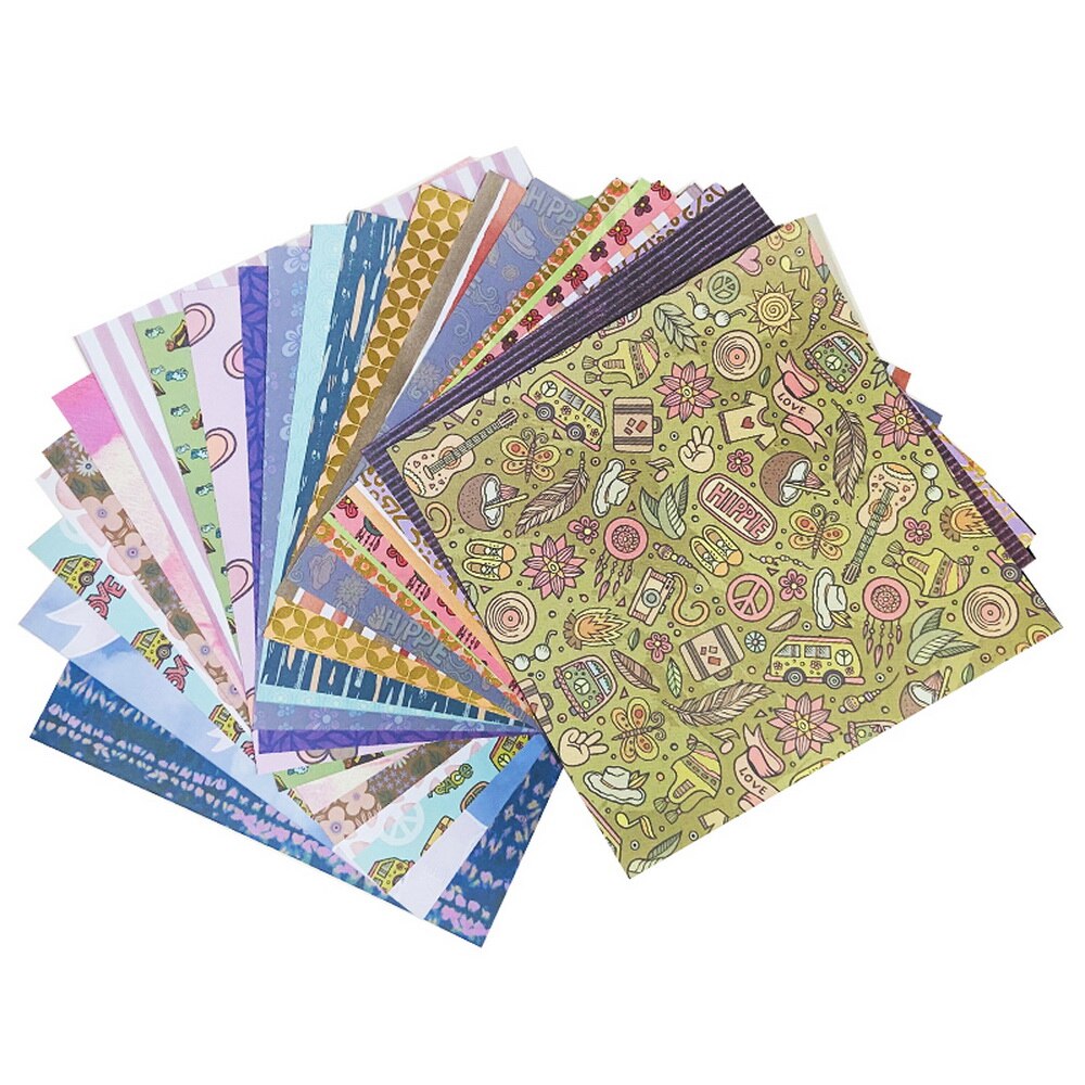 Scrapbooking Paper Pad - 6"x 6" - 24 Sheets - Acid Free Cardmaking Background Pack
