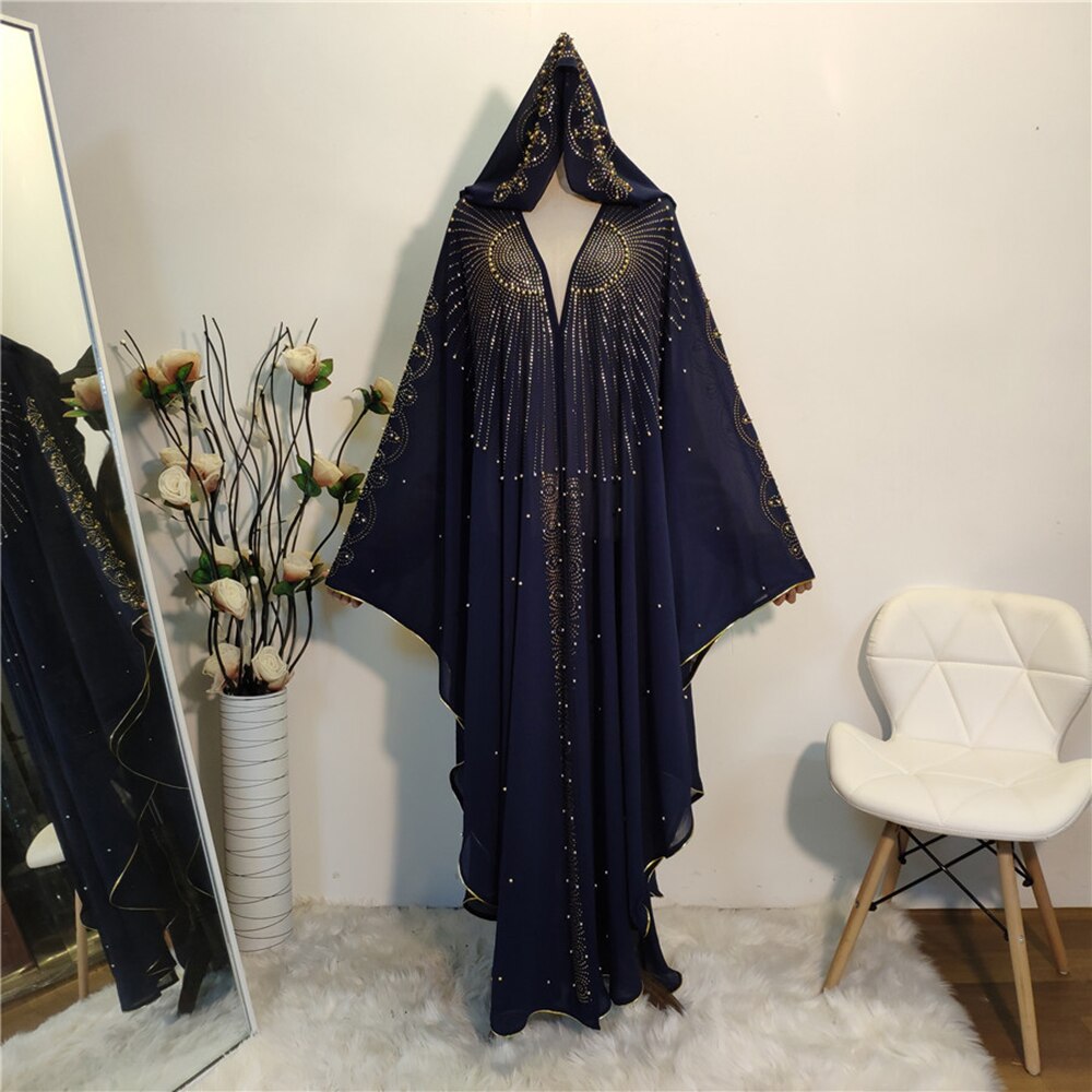 Boléro Mujer Abaya dubaï Djelaba Femme femmes perlée haussement d'épaules Cape Robe Hijab haussement d'épaules Niqab musulman Boerka islamique tunique turquie manteau