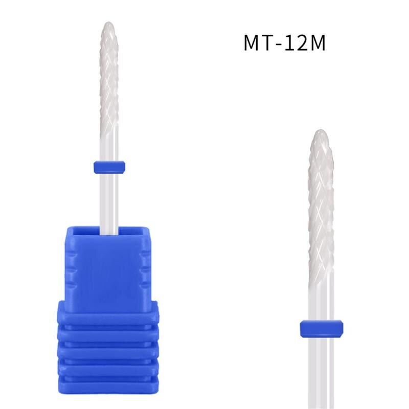 1 stk keramisk neglebor til elektriske manicure boremaskiner maskine neglefile buffere polerhoved nail art udstyr tilbehør: 12