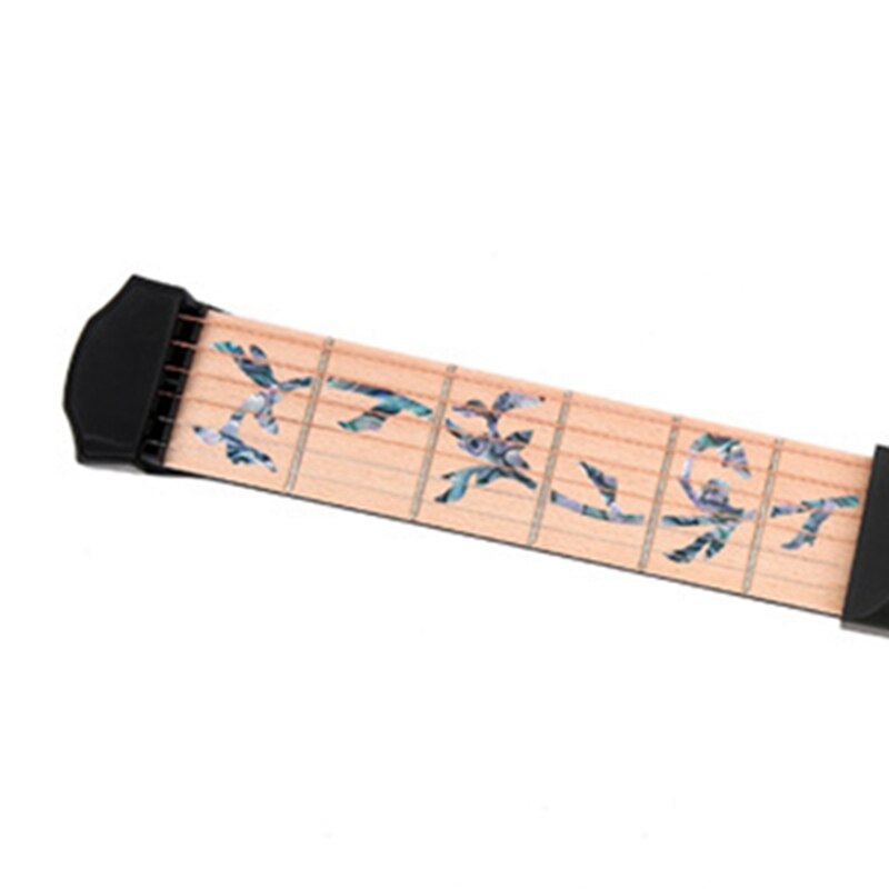 Pocket Guitar Practice Neck, Upgraded Version 6 Fret Portable Guitar Chord Practice Tool for Beginner