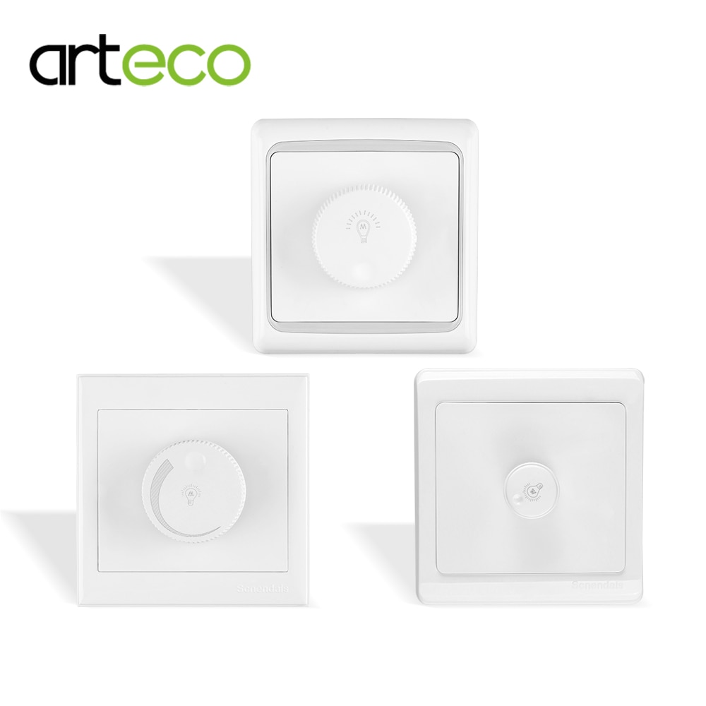 LED SCR dimmer wall switch AC220V 300W 600W 1000W LED Dimming Controller For Dimmable Ceiling light Downlight Spotlight