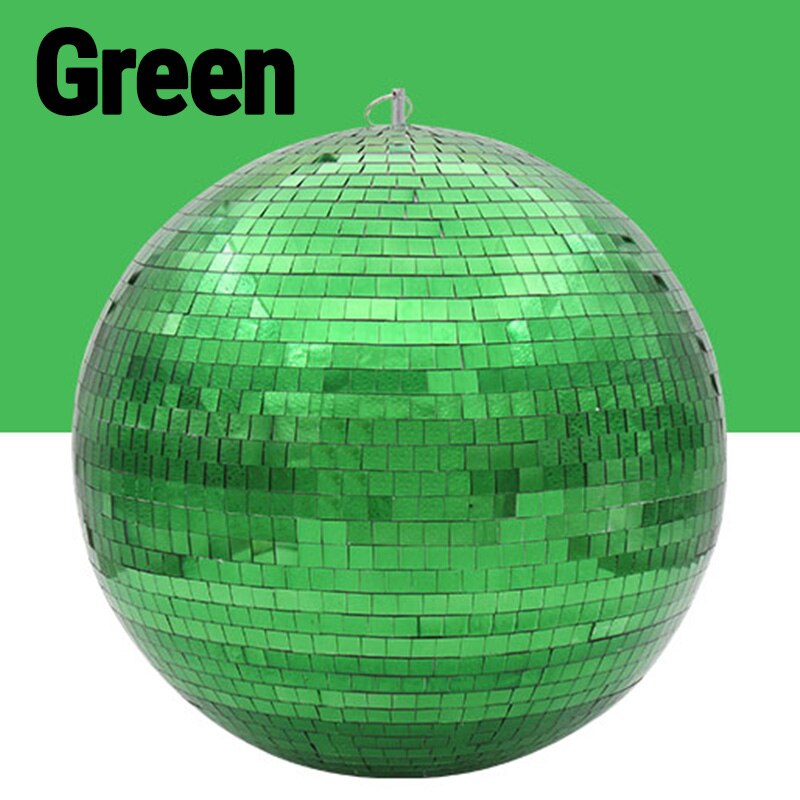 Bola de cristal reflectante giratoria de 90- 220V para dj, bar, ktv, Bola de discoteca, decoración de escenario, concierto, boda, hotel, bola de cristal colorida: Verde / diameter 10cm 3.93in