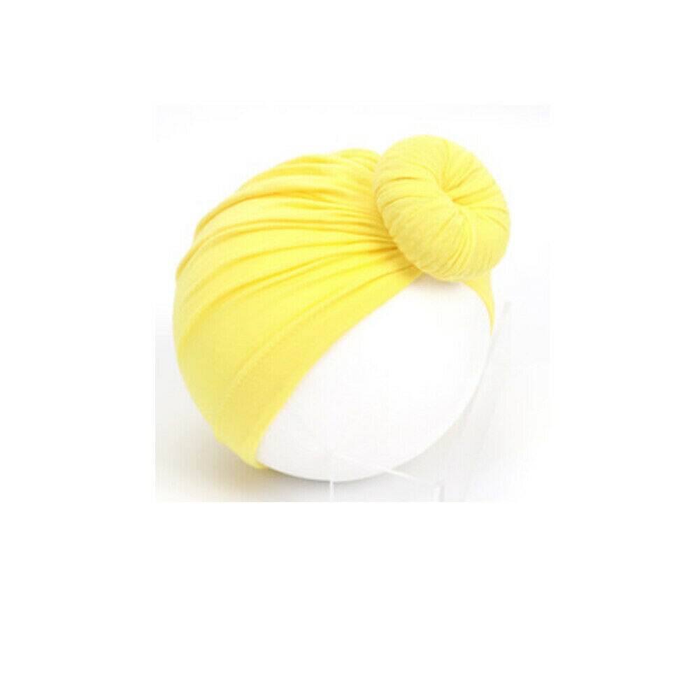 Neugeborenen Kleinkind Kinder Mädchen Baby Kleinkind Turban Verknotet Bogen Hut Cap Stirnband Haarband Headwear Reine Farbe Nette