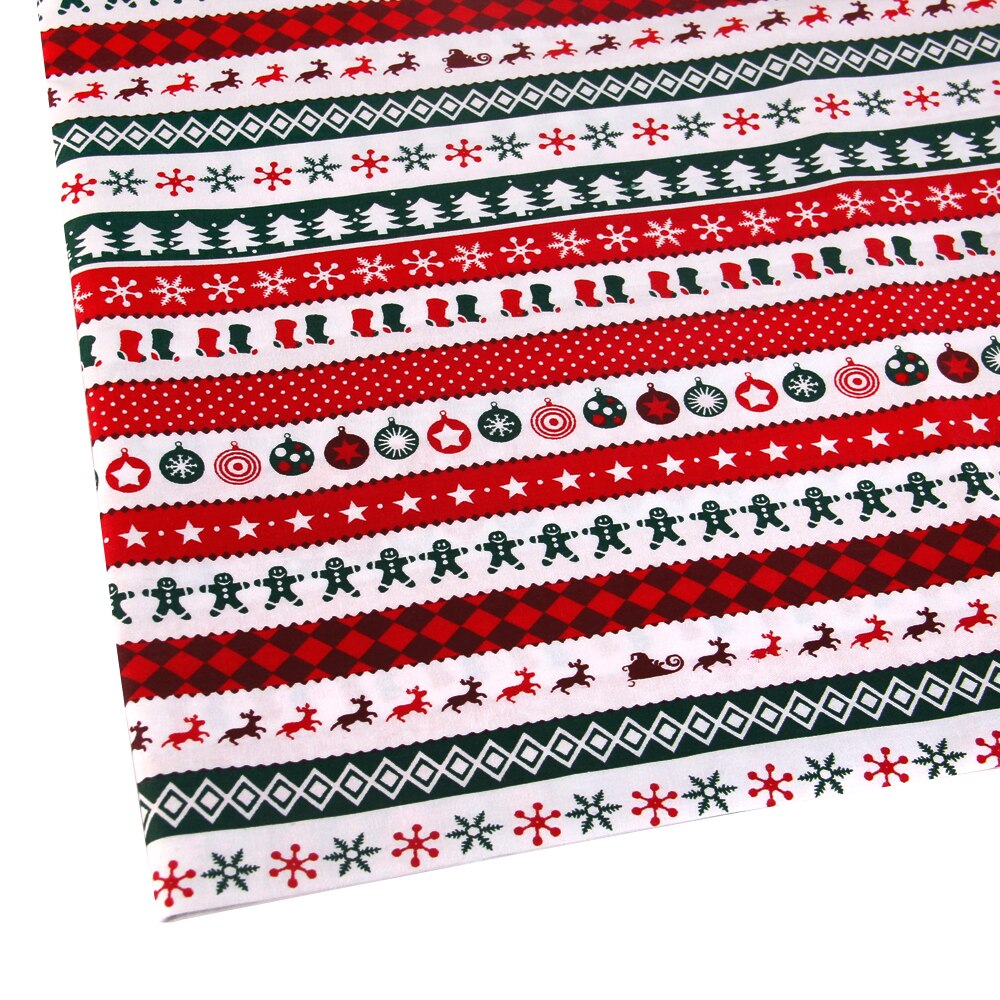 Accesorios David, 50x145cm, Navidad tela de algodón para tejido para niños, textil para el hogar para coser muñeca Tilda, c3142