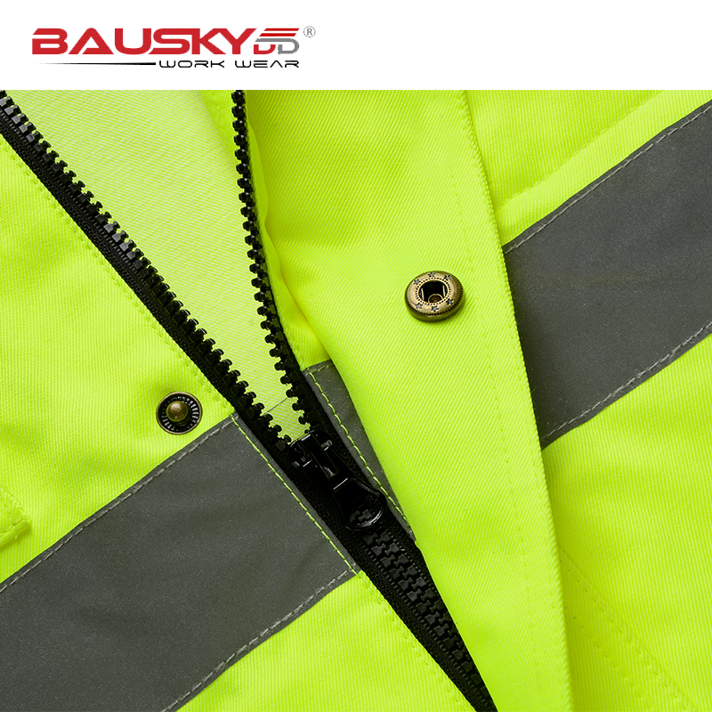 High visibility jacket safety reflective workwearconstruction uniform