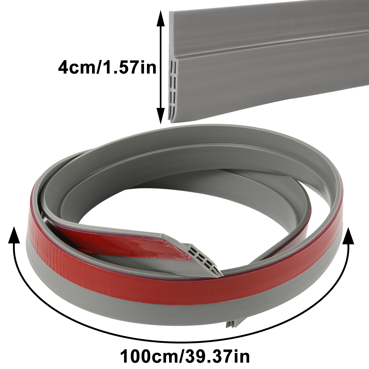 Tope de tiro de puerta de 39x2 pulgadas, barrido debajo de la puerta para puertas exteriores e interiores, pelado meteorológico, sello de puerta, bloqueador de ventana de garaje: CAMEL