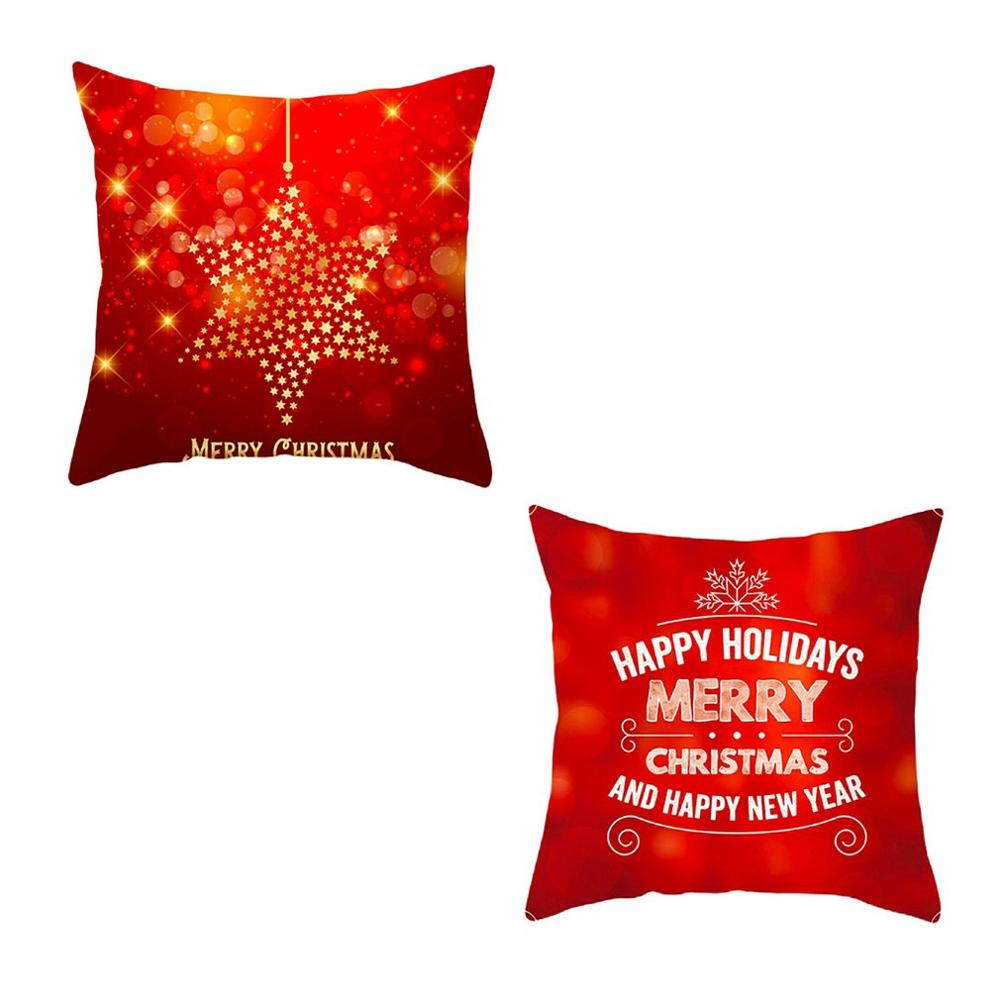 Decoração da casa do natal travesseiro caso bonito elk padrão sofá carro travesseiro capa almofada lance travesseiro geométrico 45*45cm