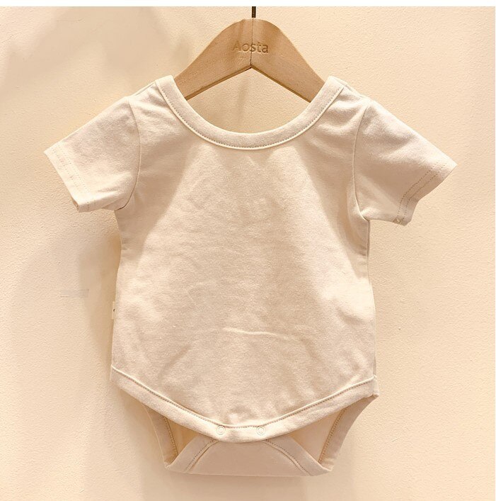 2022 estate nuovi vestiti per neonati in morbido cotone tuta a maniche corte per bambini Cute Boys Girls Plaid tuta Toddler tutina 0-24M