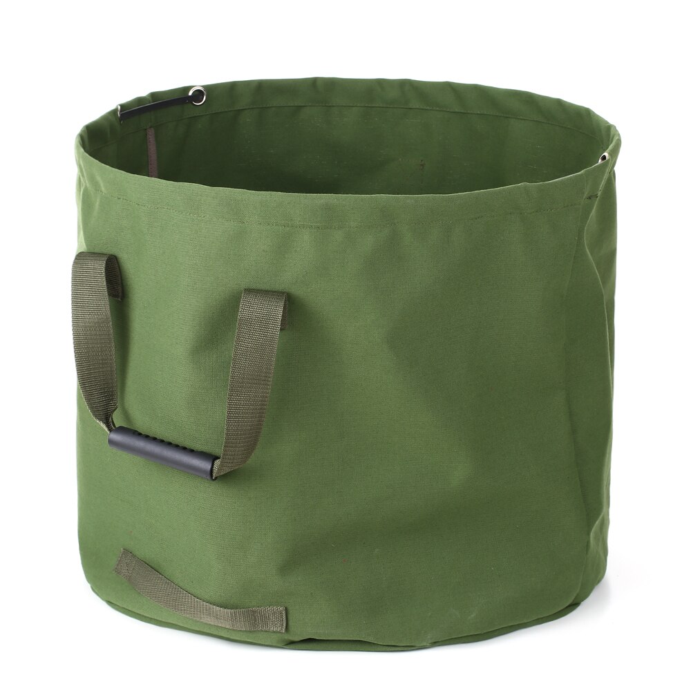 Bolsa plegable para jardín, bolsa de lona reutilizable para jardinería, bolsa de desperdicio de jardín resistente al agua para patio de saco