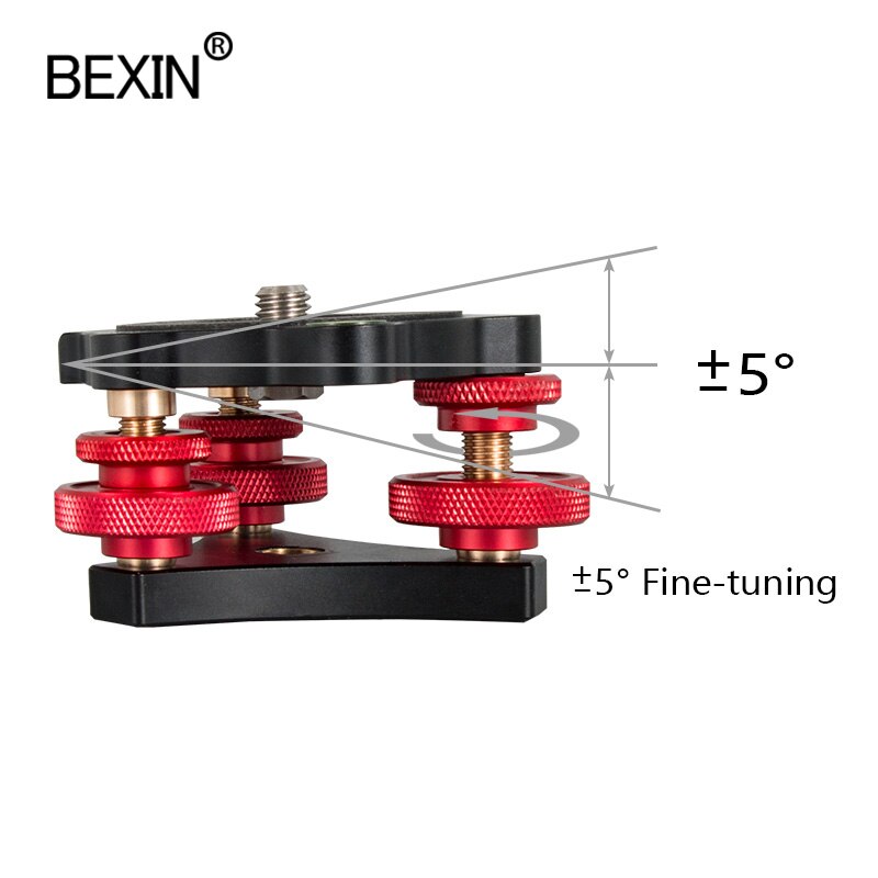 Fotografie Accessoires Camera Aanpassing Niveau Statief Mount Adapter Evenwichtige Schieten Quick Release Klem Voor Dslr Camera