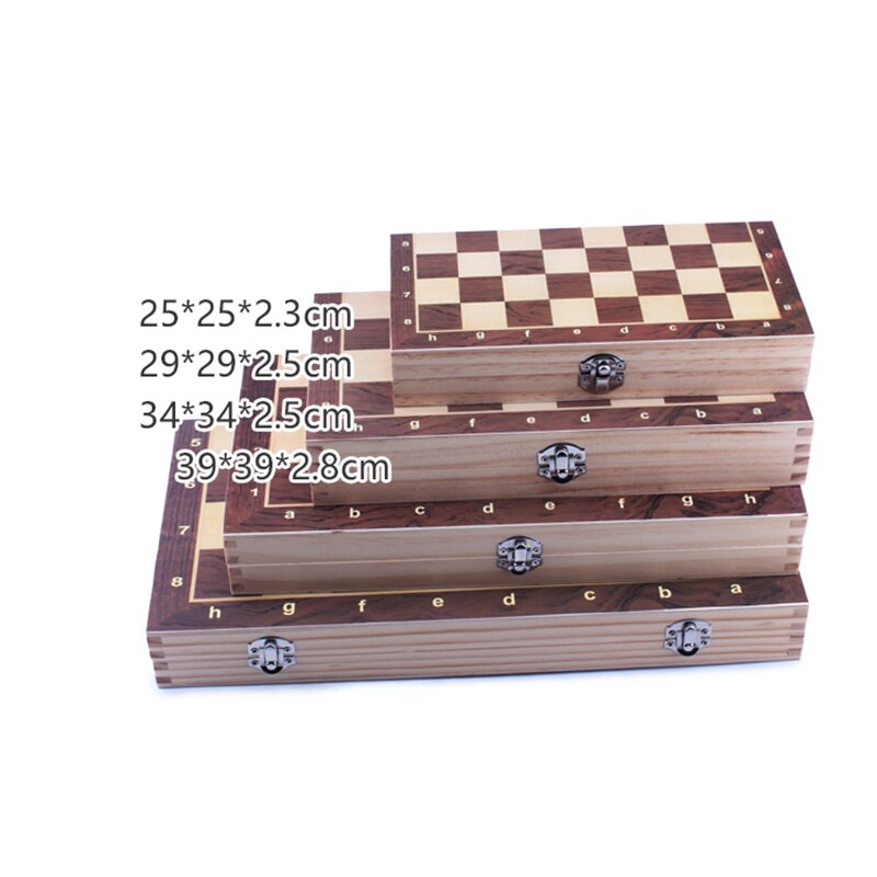 High-end 4 Queens Magnetic Chess Game Wooden Chess Set Chess Pieces Foldable Wooden Chess Board Toy I157