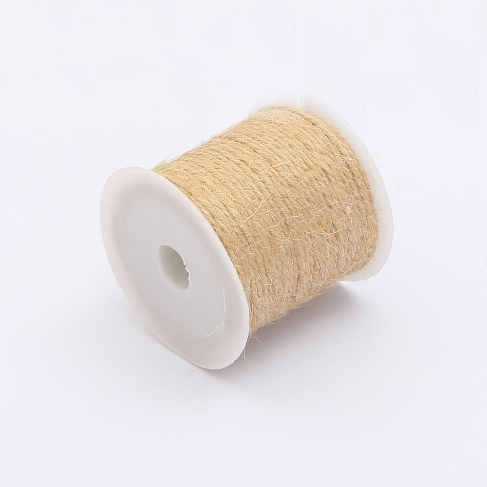 5-15M naturalna juta sznurka pasek z juty liny konopne impreza sznureczki robić pakowania prezentów ślubnych DIY Scrapbooking kwiaciarnie rzemiosło artystyczne nici: 1.5mm x 10meters