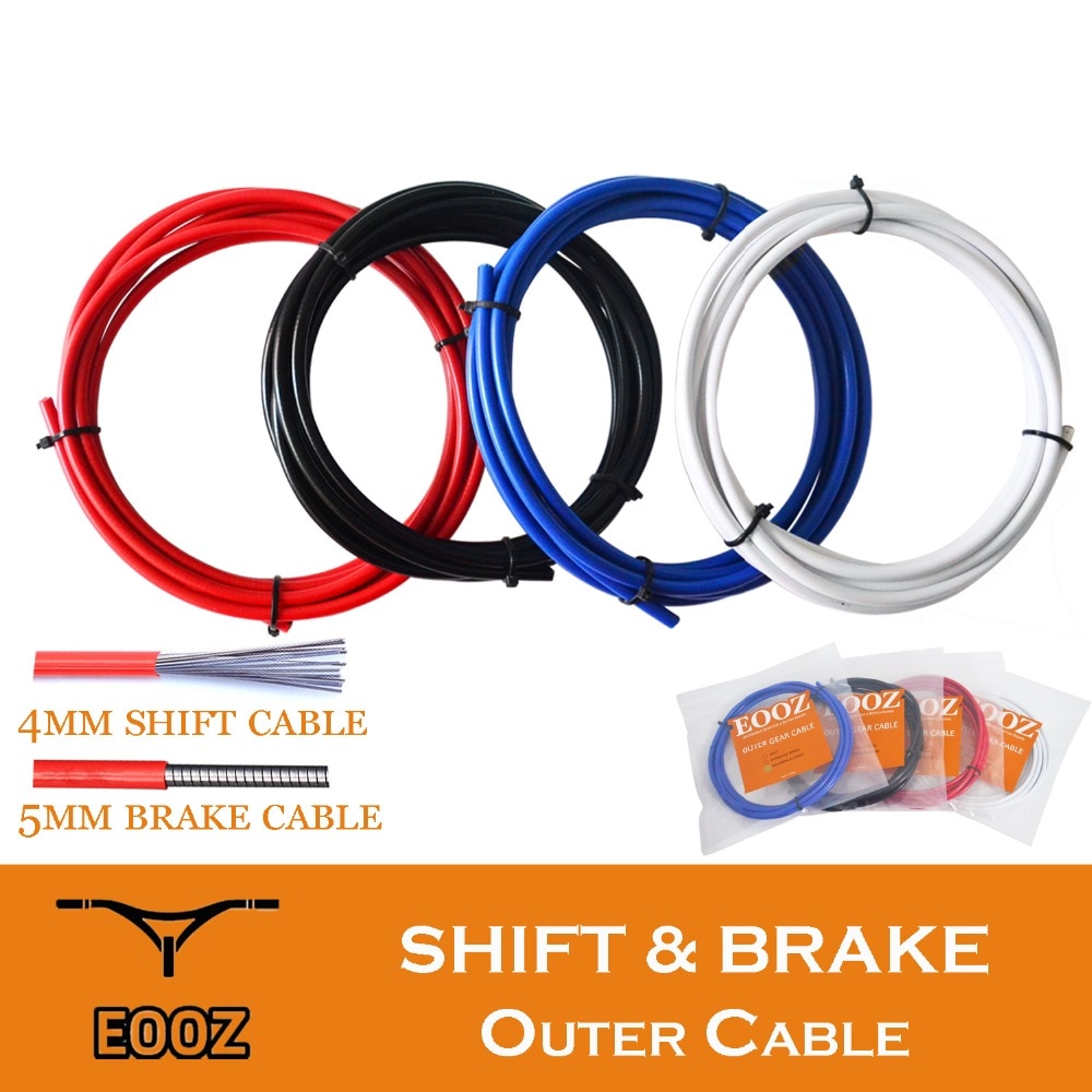 Bicycle Brake Outer Cables Shift Outer Cable 4mm/5mm MTB Road Bike Shifter Brake Outer Cable Line Pipe SHIFT & BRAKE OUTER CABLE