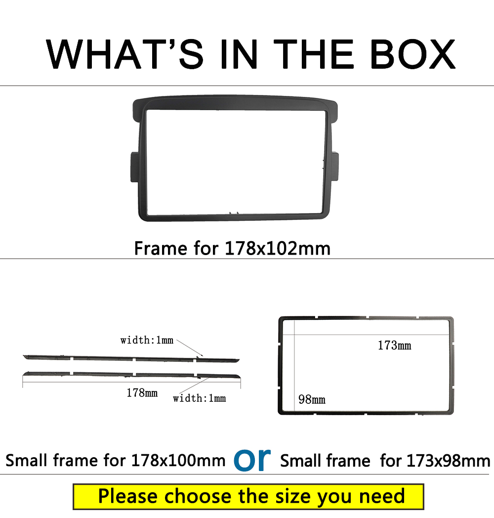 Double Din Fascia for RENAULT Duster Symbol Captur DACIA Duster Trafic Stereo Dash Kit Fitting Installation Stereo Panel Frame