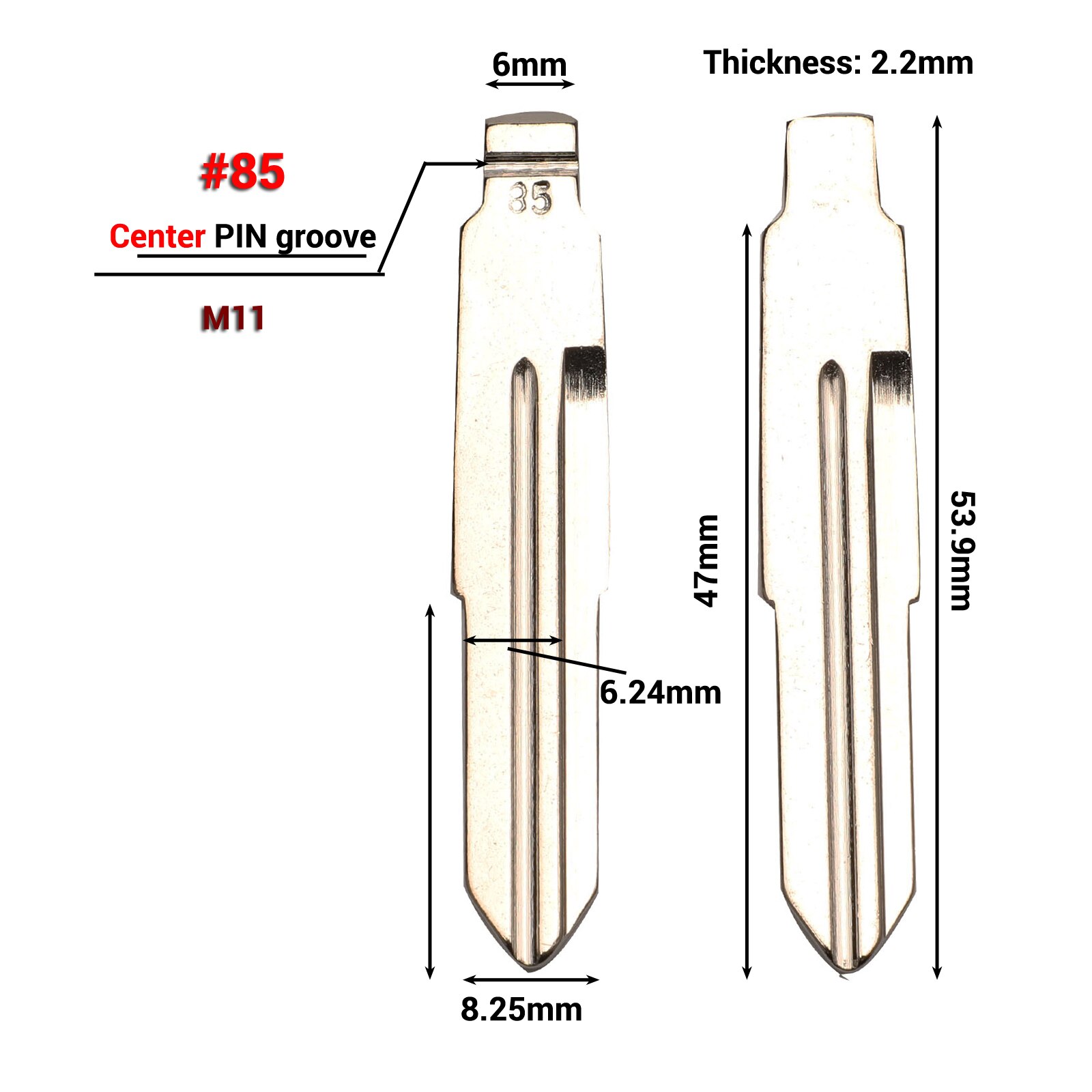 jingyuqin Flip KD key Blank for CHERY A3 A5 FULWIN TIGGO E5 A1 COWIN EASTER QQ3 QQ6 A21 S21 43 44 51 55 59 63 78 84 154 blade: No.85 M11