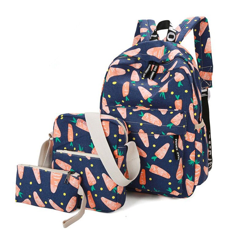 Schooltassen 3 sets/stuks orthopedische schooltassen rugzakken voor kinderen schooltas voor meisjes mochilas escolares infantis: Blauw