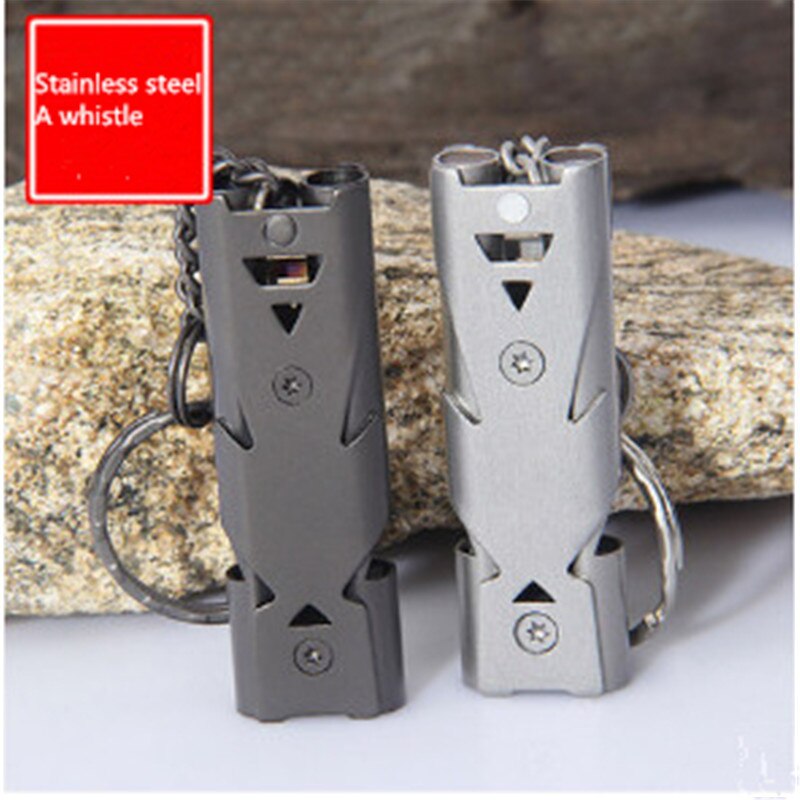 Outdoor high decibel Stainless steel material popping whistle multi-function whistling voice Up to 150 decibels size 57X18cm