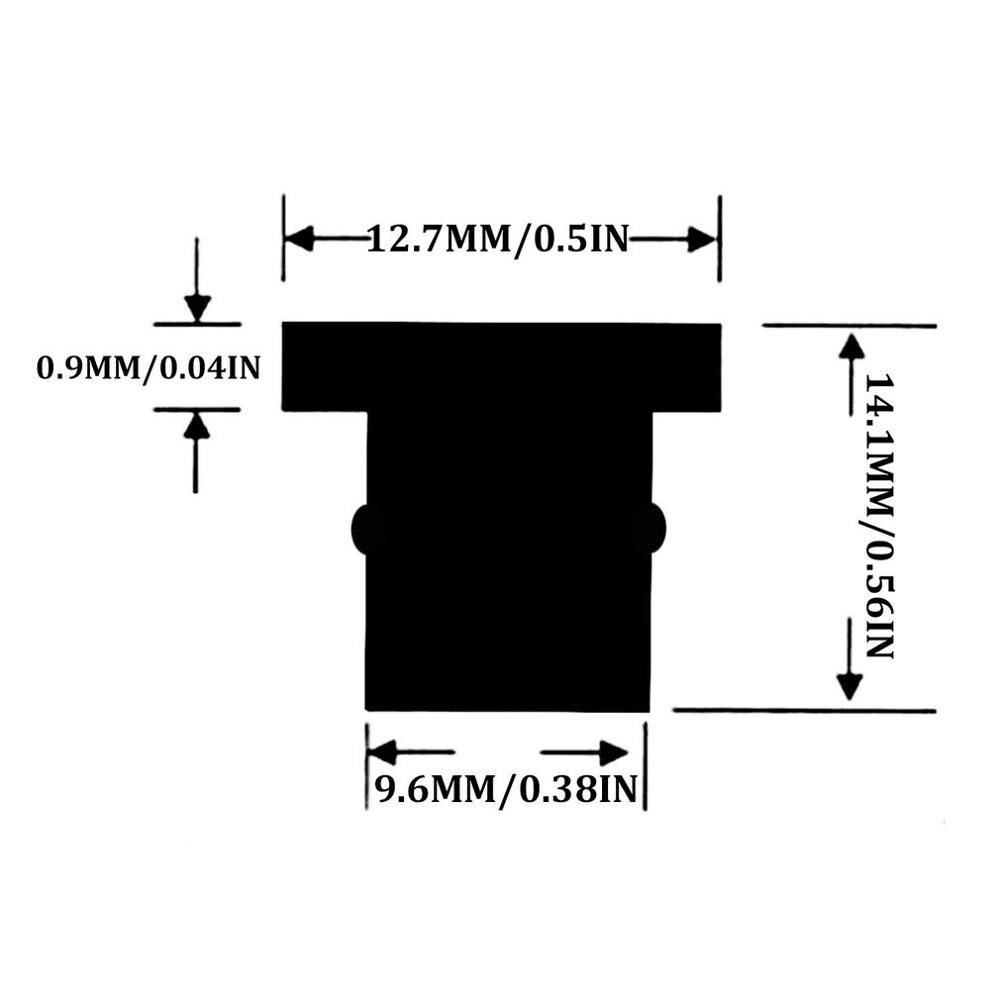 10Pcs M5 Rubber Wellnut 5Mm Metrische Motorfiets Voorruit Goed Moer Wellnuts Messing Moeren Voor Windschermen Stroomlijnkappen Kappen