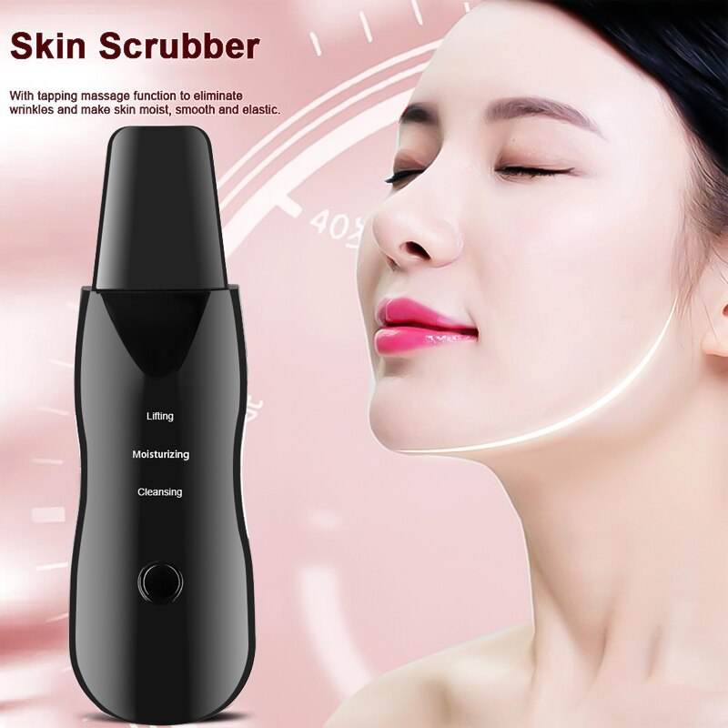 Facial Cleansing Skin Scrubber Deep Cleansing Facial Cavitation Peeling Cleansing Scraper to Remove Keratin Pore Cleaner