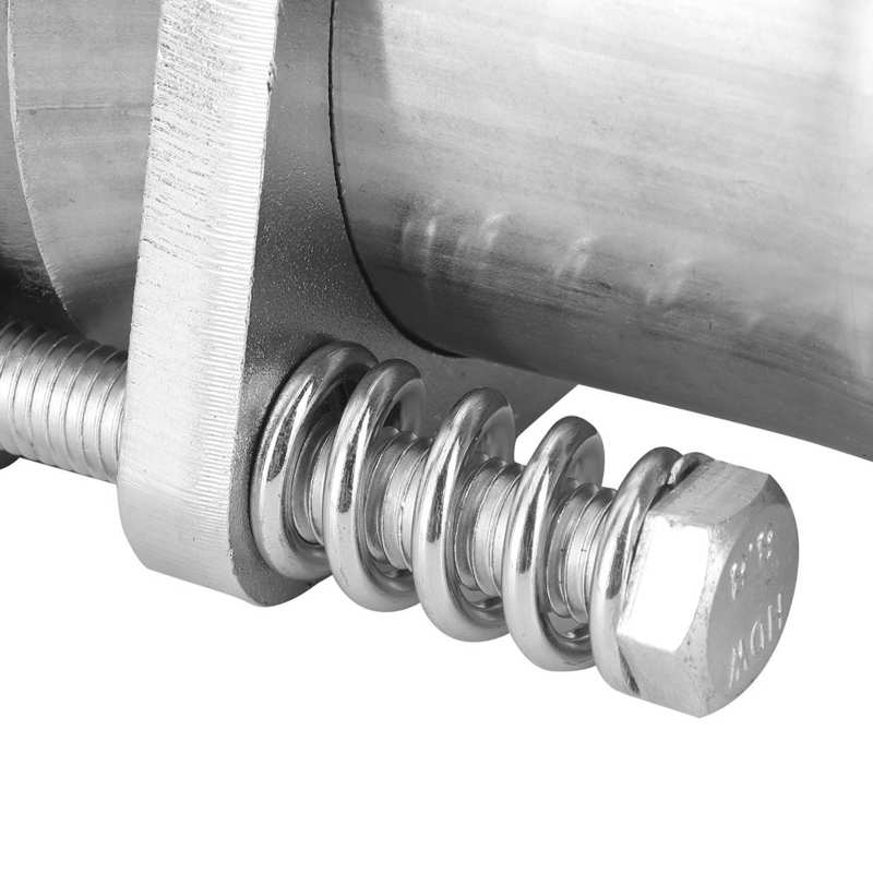 exhaust manifold stainless pipe Exhaust Flange Repair Pipe Kit W/ Spring Quick Fix Universal 2.75in ID To 2.75in OD