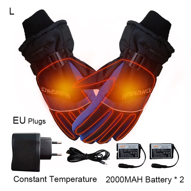 Elektrische Verwarmde Handschoenen Usb Handwarmer Opladen Verwarming Vinger Verwarming Veiligheid Constante Temperatuur Skiën Fietsen Warme Handschoenen: L EU Plugs