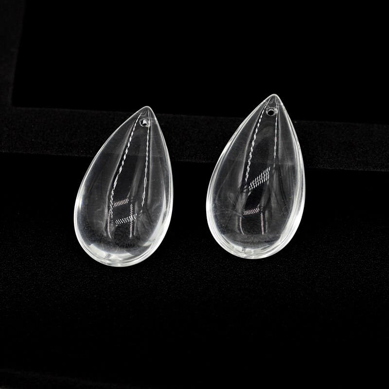 6 sztuk 28*48mm przezroczysta woda upuść kształt kryształ koraliki robić biżuterii diy kurtyna koralikowa wisiorek akcesoria