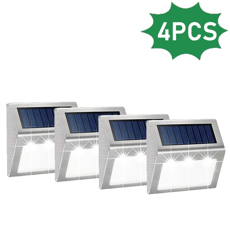 1 ~ 10 stks Solar Trapverlichting Waterdicht Yard Garden Light voor Buiten Patio Rvs Solar Lamp Outdoor Hek Decor: ROSE / 6-10W