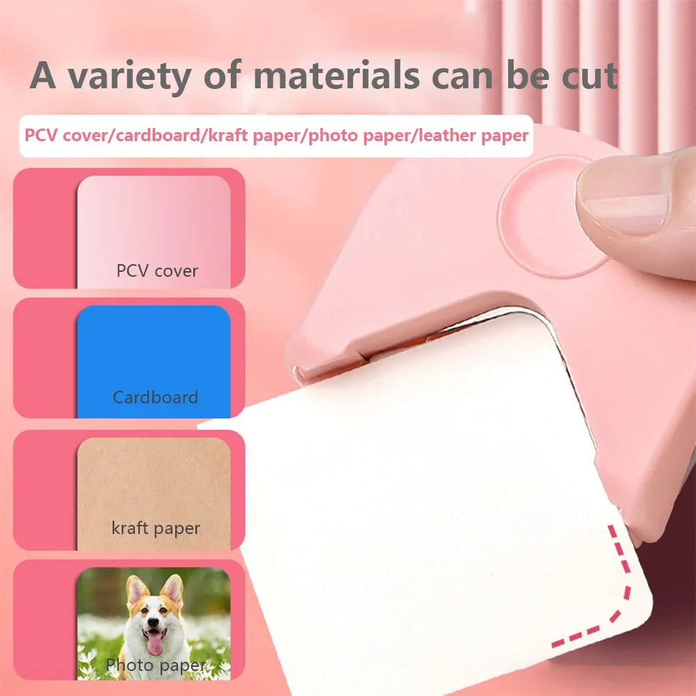 Mini Papier Schneiden Und Abrunden Cutter Ecke Kunststoff PVC Film Maker Maschine Papiere Fotos Karte Trimmer Büro Schule Liefert