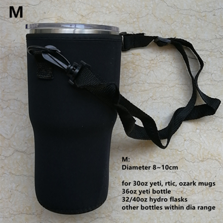 Bottle Cover Mug Bag Cup Carrier Neoprene Cloth Pouch Tumbler Case S/M/L For YETI RTIC SKINNY HYDROFLASK Diameter 7cm To 12.5cm: M