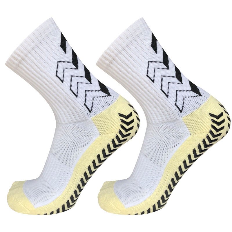 Men Women Arrow Soccer Socks Silicone Non-slip Grip Football Socks